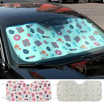 Слънцезащитен капак за кола Издръжлив автомобил Преден екран Топлинен протектор Многофункционален UV абсорбер Предно стъкло Авто аксесоари