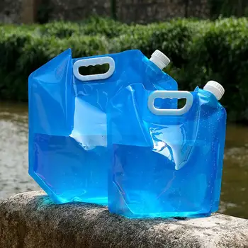 Външни водни чанти Сгъваем преносим лагер за пиене Готвене Пикник барбекю Контейнер за вода чанта Carrier Car 5L / 10L резервоар за вода