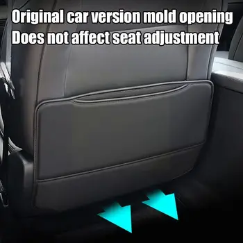 PU кожа Anti-Child-Kick Pad Car Back Seat Protector Dirt Universal Auto Storage Pad Seat Car with Mud Product Protection D9Q5