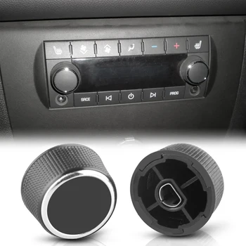 2 Pc задно радио аудио контрол на силата на звука копче набиране тунер за 07-13 Chevy Tahoe Chevrolet Silverado Gmc Acadia Sierra Denali Yukon Gm