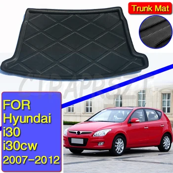 За Hyundai i30 i30cw Комби 2007~2012 FD Car Cargo Liner Boot Tray Заден багажник Cover Мат Мат Етаж килим Kick Pad 2008 2009