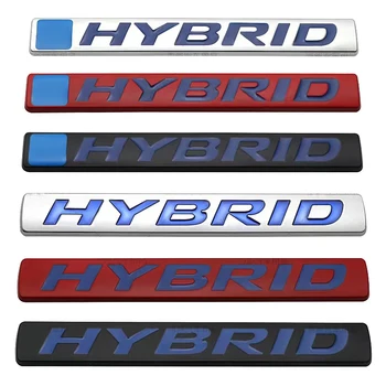 3D метален HYBRID стикер за кола емблема значка за хибридно лого Тойота Рав4 Prius Camry Crown Auris Ford S-MAX Fusion Explorer Limited