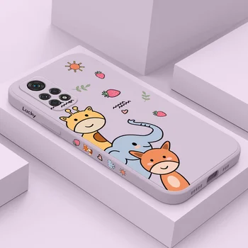 Animal Love Телефон Case за Xiaomi Redmi Note 12 12S 11 11S 10 10T 10S 9 9S 8 7 Pro Plus 4G 5G течен силиконов капак