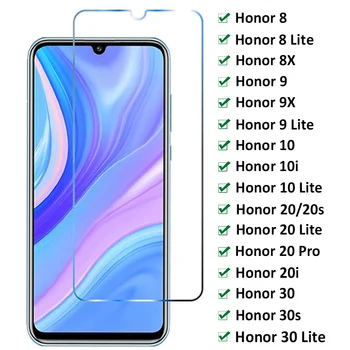Пълно защитно стъкло за Huawei Honor 8 9 Lite 10i 20i 8X 9X екран протектор за Honor 10 Lite 20 Pro 30s стъклен филм