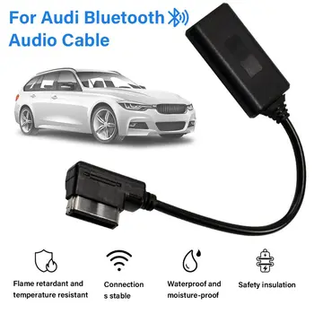 За AMI MMI 3G/2G Aux Bluetooth-съвместим адаптер Автоматичен аудио кабел за Audi Q5 A5 A7 R7 S5 Q7 A6 L A8L2008 - 2012