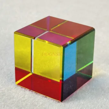 Mini Original Cyan, Magenta, Yellow Cube (30mm) - Optical Cube - Cyan, Magenta, Yellow - Subtractive Color Mixing, Diamond