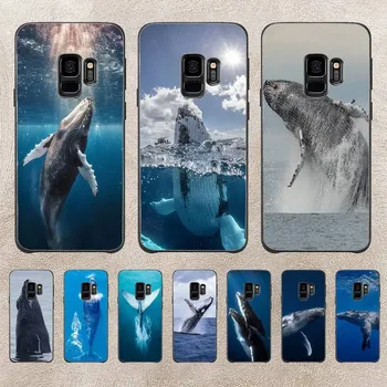 Whale Fish Wave Sea Phone Case за Samsung Note 8 9 10 20 Note10Pro 10lite 20ultra M20 M51 Funda Case