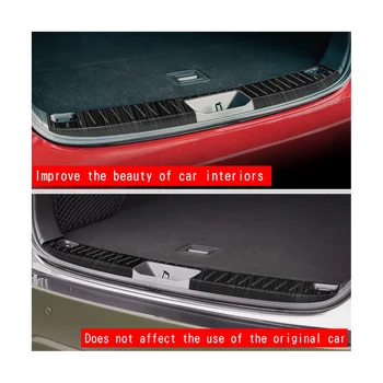 Автомобилна задна броня Вграден заден предпазител Багажник против надраскване Аксесоари за кола за Mazda CX60 2022 2023 Черен 2PCS