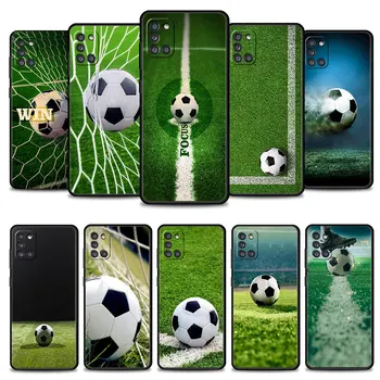 Калъф за телефон за Samsung Galaxy A73 A53 A71 A51 A41 A31 A33 A22 A12 A21s A13 A32 A52s A72 A52 A23 Shell футбол футболна топка игрище