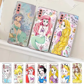 Disney Princess Cartoon Cover за Samsung Galaxy A30s A10 A50 A70 A20 A30 A20E A20S A40 A10S A50s A7 A8 Plus A9 TPU телефон случай