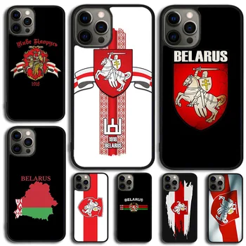 Беларус Знаме герб телефон случай капак за iPhone 15 14 SE 2020 XR XS 11 12 13 Мини Pro MAX 6 7 8 плюс