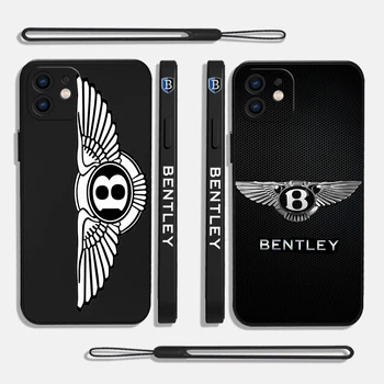 Луксозен автомобил Bentleys моден телефон случай за Xiaomi Redmi Забележка 12 11T 10S 9 Pro Plus 10C 9A C 9T K40 K50 K60 4G 5G с каишка за ръка