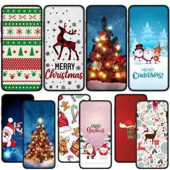Весела Коледа снежен човек елен Дядо Коледа сняг за Samsung Galaxy Забележка 20 Ultra 10 8 9 S10 Lite S9 плюс A71 A70 A02S A6 случай
