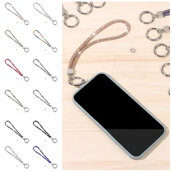Glitter Bright Keychain висящи кабел за китка ремъци Rhinestone телефон ремък кристал анти-изгубено въже
