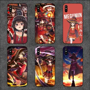Megumin аниме телефон случай за Xiaomi9 10 11PRO LITE Redmi NOTE7 8 9 10A PRO K40 Poco3 Shell