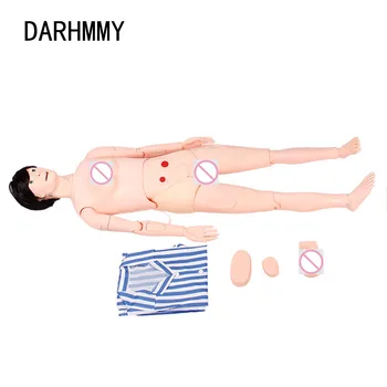 DARHMMY многофункционална комбинация медицинска сестра обучение манекен, симулатор за грижа за пациента, медицински сестри манекен