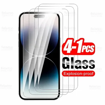 За Iphone 14 Pro Max Glass 1-4Pcs закалено стъкло екран протектор Aifon 14 Plus 14Plus 14Pro 14ProMax 2022 капак защитен филм
