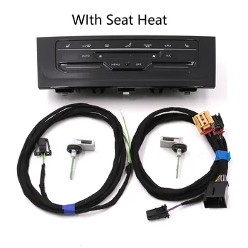 Upgrade Manual To LCD Touch Automatic Climatronic Air Condition AC Control Switch Panel With Seat Heating For Golf 7 7.5 E-GOLF