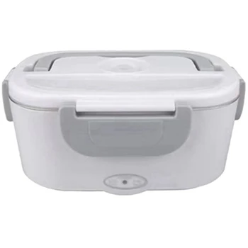  Електрическа кутия за обяд Храна по-топла, Отопляема кутия за обяд - устойчива на изтичане, Преносим нагревател за храна за дома и колата