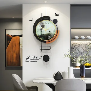 творчески часовник, стенен часовник, хол, модерен и прост стенен часовник
