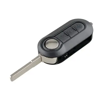 3 бутон кола сгъваем ключ случай кола ключ защитна обвивка флип дистанционно ключ малък и лек за кола аксесоари за Fiat