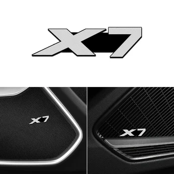 4 Buah Audio Mobil Menghiasi 3D Алуминиеви Lencana Lambang Stiker за BMW X7 F30 F10 E53 F10 G30 G38 Aksesori