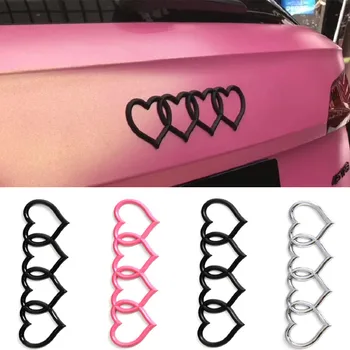Love Heart Logo Rear Trunk Tail Label Badge Emblem Decal Car Стикер за A4 A3 A5 A6 A4L B8 B7 B9 C6 C7 Резервни аксесоари