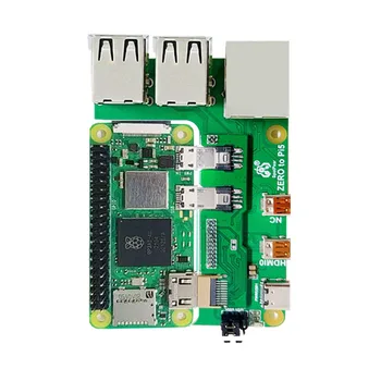 Raspberry Pi Zero 2w to PI5 разширителна платка Zero to Pi5 интерфейсен адаптер Zero Pi0 USB HUB RJ45 HAT