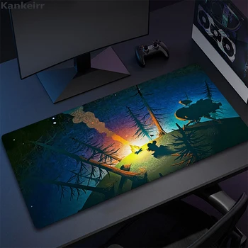 Mouse Pad Outer Wilds Rubber Locking Edge Keyboard Mat Large Gamer Mousepad XXL Rubber Non-slip Table Carpet Computer Accessory
