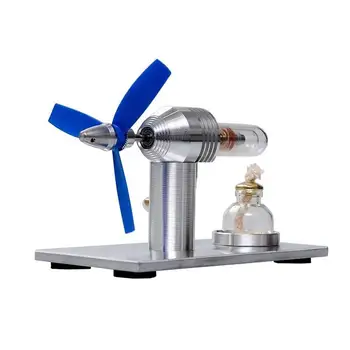 Модел на двигателя на Стърлинг, популяризиране на науката за физиката на парата, научен експеримент, модел за обучение на играчки за производство на електроенергия, DIY злато