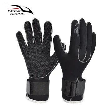 Нови 3MM неопренови ръкавици за гмуркане Възрастни черни противоплъзгащи топли подводни ловни риболовни ръкавици Плуване Гмуркане с шнорхел Ръкавици за сърф