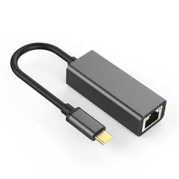 USB Type-c To Rj45 10/100mbps Lan интернет кабел 100 мегабита алуминиев USB тип C Ethernet адаптер стабилен