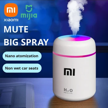Xiaomi Mijia USB мъгла пръскачка преносим 300ml електрически въздушен овлажнител аромат масло дифузьор с цветна нощна светлина за дома кола
