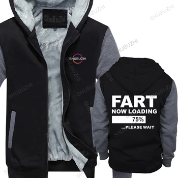 зимни дебели мъже с качулка гореща продажба Нови топли качулки черни готини за мъже Fart Now Loading male High Quality coat Brand Clothing