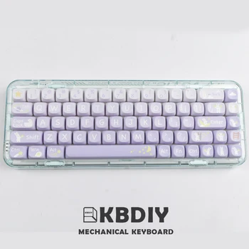 KBDiy 135 клавиши / комплект MOA профил заешки звезди тема клавиши [за механична клавиатура MAC PBT Keycap за GMK67 K500 61/64/67/87/98