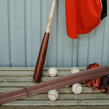 Дървена бейзболна бухалка 22 инча обучение твърда софтбол дърво стик реколта упражняване младежта деца тийнейджъри възрастен