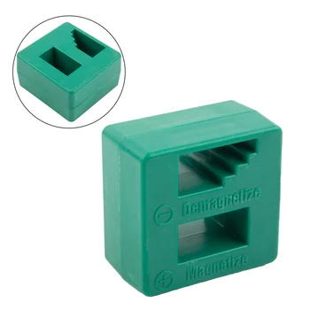 Поемете контрола над магнетизма с 2 в 1 отвертка магнетизатор / демагнетизатор инструмент пластмасов материал зелен цвят (125 знака)