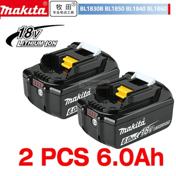 NEW Оригинална акумулаторна батерия Makita за Makita BL1850 BL1830 BL1815 BL1860 BL1840 LXT400 Резервна батерия за електроинструмент
