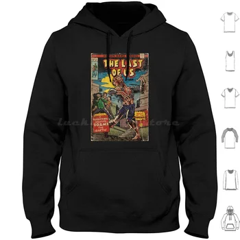Night Of The Clickers-Comic Book Cover Fan Art Hoodie cotton Long Sleeve Fan Art Painted Digital Illustration Adventure Action