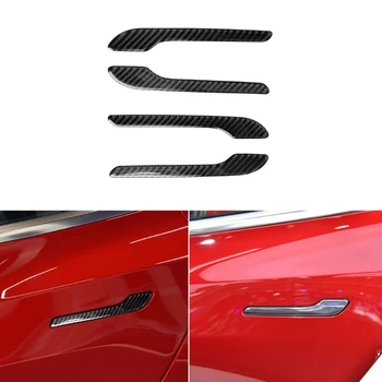 Автомобилна външна дръжка на вратата стикер капак подстригване декорация замяна съвместим за модел 3 / Y устойчив на надраскване дропшипинг