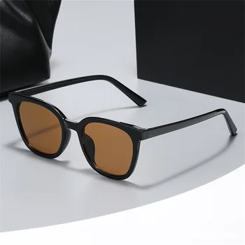 Реколта котка око слънчеви очила за жени мода черен кафяв ретро слънчеви очила дами класически външни нюанси дизайнер Oculos де Сол