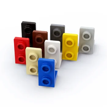 10Pcs MOC Части 73825 Скоба 1 x 1 - 1 x 2 Обърнати съвместими тухли DIY Assmble Building Blocks Particle Kid Puzzle Toy Gift