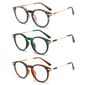 Защита на очите Очила за четене против синя светлина Блокиране на синия лъч Ултралек оптичен очила за очила PC кръгли очила