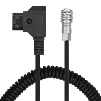 D-Tap към BMPCC 4K 2-пинов заключващ захранващ кабел за Blackmagic Pocket Cinema Camera 4K за Sony V Mount батерия