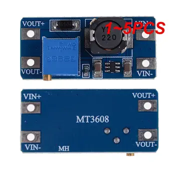 MT3608 DC-DC Boost модул 2A Boost Power Supply Board Стъпка нагоре Конвертор Бустер Вход 3V / 5V до 5V / 9V / 12V / 24V Регулируем