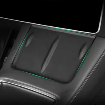 За Tesla Model 3 Y 2023 2022 2021 Силиконова подложка за безжично зареждане Неплъзгаща се подложка Прахоустойчиво зарядно устройство Защитете капака Аксесоари за кола