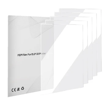 5 пакет FEP филм за освобождаване 200 x 280mm SLA / LCD FEP филмов лист за смола 3D принтери, дебелина 0.15mm