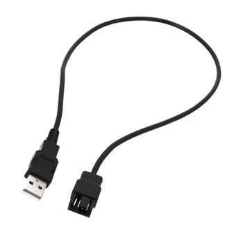 5V 4Pin лаптоп вентилатор захранващ кабел USB към 4Pin PC фен кабел USB към компютър CPU PWM дропшипинг