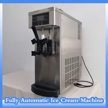 Малка настолна машина за сладолед, единична кутия прясна пастьоризирана машина за замразено кисело мляко