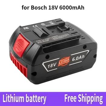 Нова 18V батерия 6.0Ah за електрическа бормашина Bosch 18V 6000mAh акумулаторна литиево-йонна батерия BAT609, BAT609G, BAT618, BAT618G, BAT614